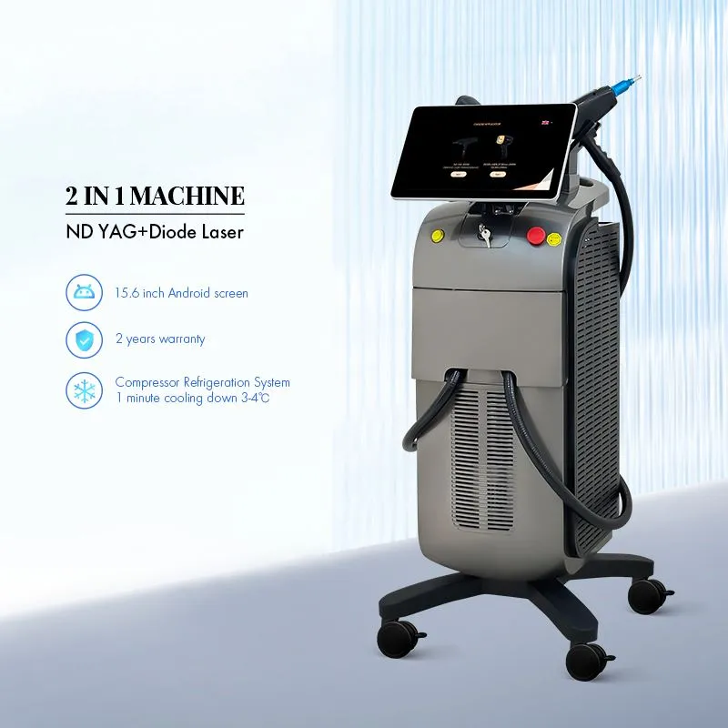 Máquina Nd YAG+Diodo Laser 2 em 1